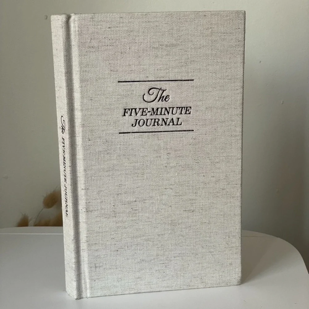 The Five Minute Journal Linen Hardcover Gratitude Wellness Journal Unused